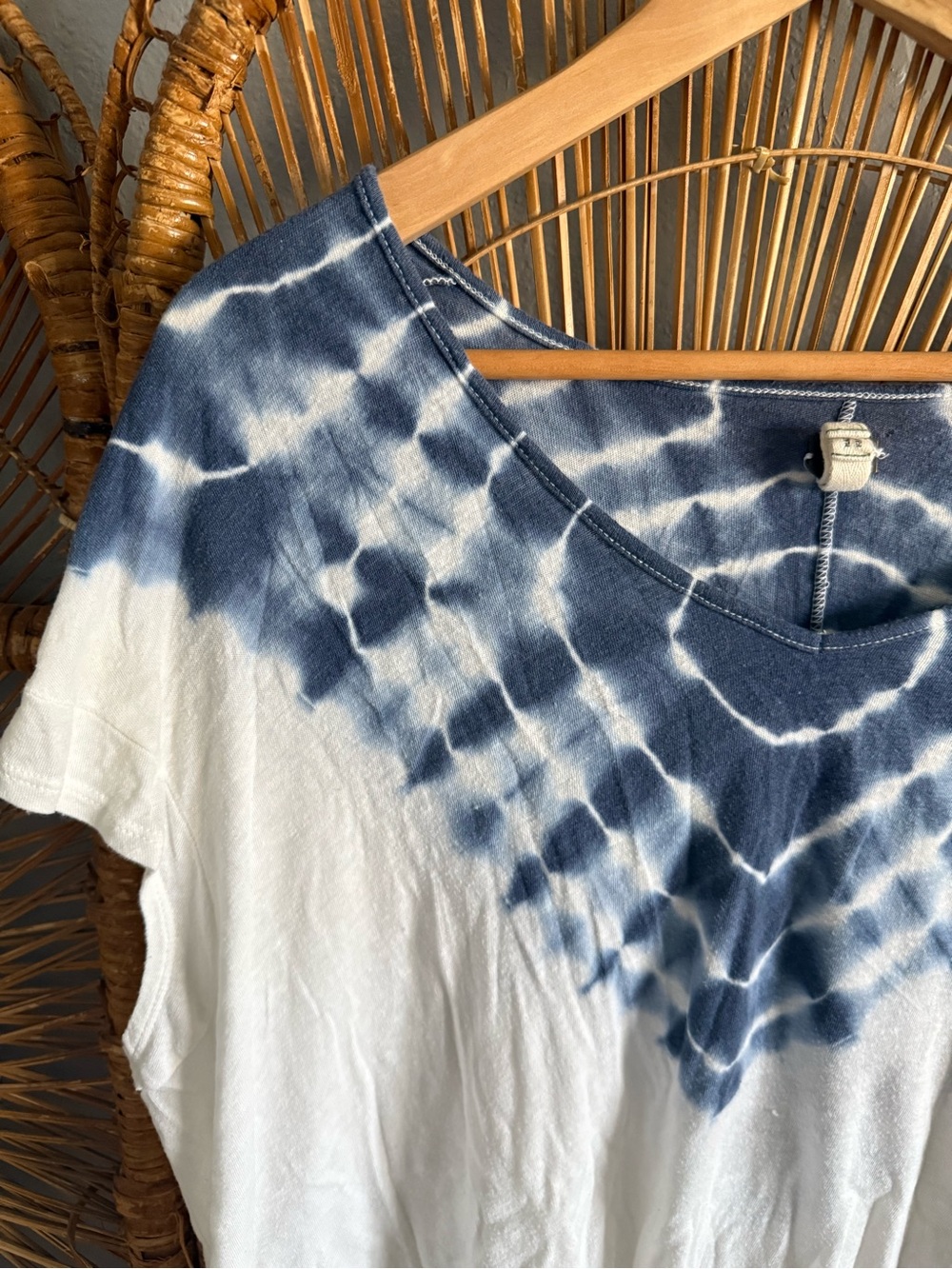 Free People Tie-Dye V-Neck Tee - Picture 3 of 5